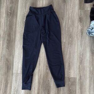 Navy High-Waisted Joggers